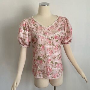 Love Shack Fancy Rose Pink Top